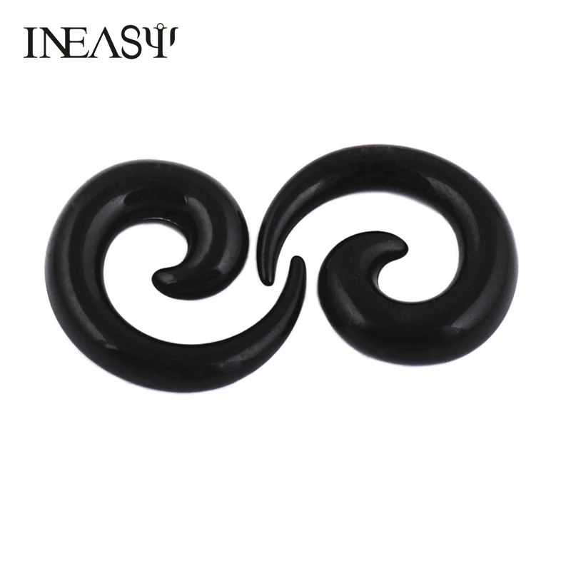 2Pcs Fake Earrings Plugs Body Jewelry Spiral Black Acrylic Tunnels In The Ears For Women Helix Piercing Tragus False Earring
2Pcs Fake Earrings Plugs Body Jewelry Spiral Black Acrylic Tunnels In The Ears For Women Helix Piercing Tragus False Earring