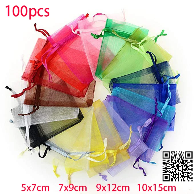 100pcs Jewelry Packaging Display Drawable Organza Bags Pouches Packing DIY Wedding Pouches Transparent Gauze Display Bags Gift
100pcs Jewelry Packaging Display Drawable Organza Bags Pouches Packing DIY Wedding Pouches Transparent Gauze Display Bags Gift