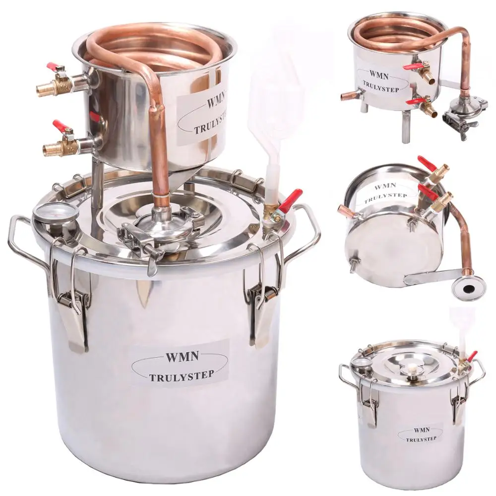 New Home 8 Gal / 30 Litres Alcohol Whisky Water Cooper Distiller Cooler Moonshine Still Stainless Boiler Keg Spirits Maker
New Home 8 Gal / 30 Litres Alcohol Whisky Water Cooper Distiller Cooler Moonshine Still Stainless Boiler Keg Spirits Maker