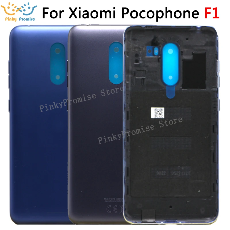 Для 6 18 "Xiaomi poco F1 Mi MI Pocophone задняя крышка для аккумулятора корпус + боковые кнопки