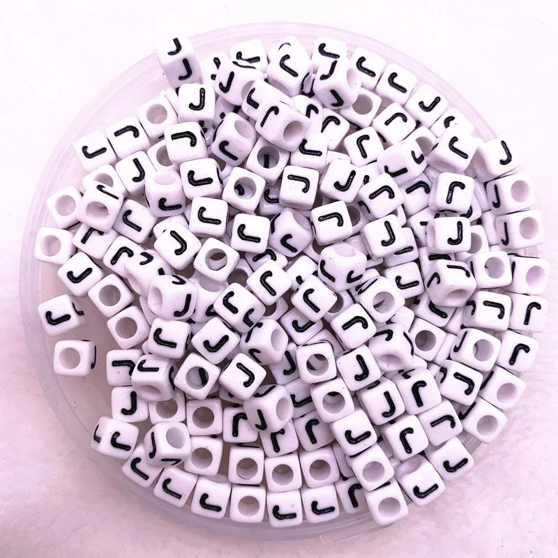 100pcs/lot "J"White Alphabet/ Letter Acrylic Cube Beads For DIY Jewelry Making 6x6mm(1/4"x1/4")
100pcs/lot "J"White Alphabet/ Letter Acrylic Cube Beads For DIY Jewelry Making 6x6mm(1/4"x1/4")