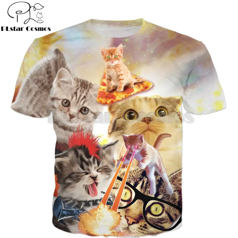 PLstar Cosmos Brand short sleeve Kitten Chaos Crazy Cats Collage T-Shirt 3d Print Unisex t shirts summer Streetwear Casual tees
PLstar Cosmos Brand short sleeve Kitten Chaos Crazy Cats Collage T-Shirt 3d Print Unisex t shirts summer Streetwear Casual tees