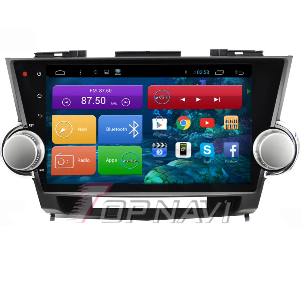 Topnavi 10.2" Quad Core Android 6.0 Car GPS Navigation for Highlander 2009 2010 2011 2012 2013 2014 2015 Autoradio,NO DVD
Topnavi 10.2" Quad Core Android 6.0 Car GPS Navigation for Highlander 2009 2010 2011 2012 2013 2014 2015 Autoradio,NO DVD