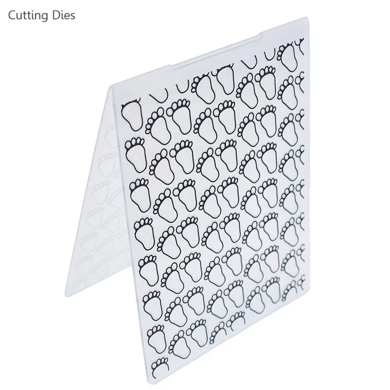 Footprint Printed Plastic Embossing Folder For Scrapbook DIY Album Card Making Plastic Templates Tools
Footprint Printed Plastic Embossing Folder For Scrapbook DIY Album Card Making Plastic Templates Tools