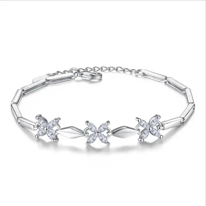 Everoyal Charm Silver 925 Girls Bracelets Jewelry For Women Fashion Crystal Flower Bracelet Accessories Female Birthday Gift
Everoyal Charm Silver 925 Girls Bracelets Jewelry For Women Fashion Crystal Flower Bracelet Accessories Female Birthday Gift