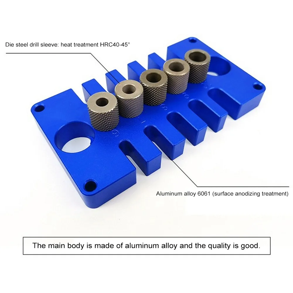 Woodworking Doweling Jig Kit Drill Guide Doweling Jig Kit Drill Guide Set With 6, 7, 8, 9, 10MM Drilling Bushings Puncher Tools
Woodworking Doweling Jig Kit Drill Guide Doweling Jig Kit Drill Guide Set With 6, 7, 8, 9, 10MM Drilling Bushings Puncher Tools