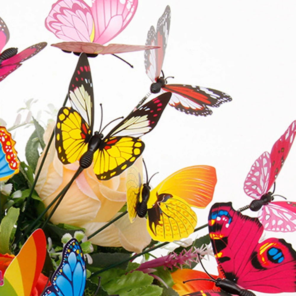 Hot 20pcs/pack 3D Colorful Butterfly Sticks Home Yard Lawn Flowerpot Plant Decoration Decorative Garden Ornament DIY Lawn Craft
Hot 20pcs/pack 3D Colorful Butterfly Sticks Home Yard Lawn Flowerpot Plant Decoration Decorative Garden Ornament DIY Lawn Craft