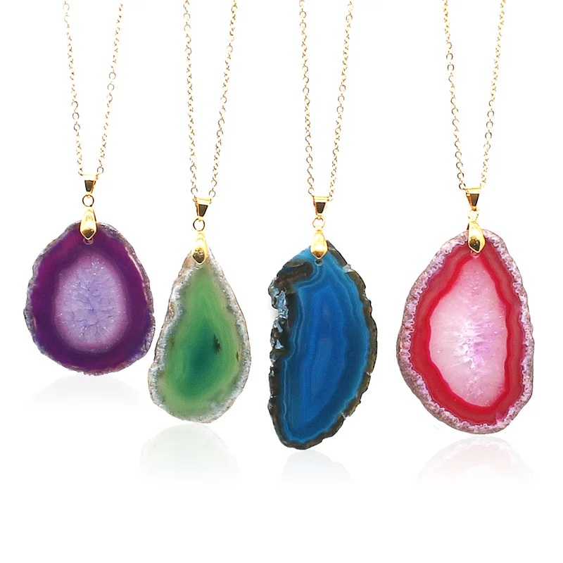 Aiovlo 5 Color Optional Golden Stainless Steel Chain Natural stone Random Shape Quartz Pendant Necklace Jewelry for Women Gift
Aiovlo 5 Color Optional Golden Stainless Steel Chain Natural stone Random Shape Quartz Pendant Necklace Jewelry for Women Gift