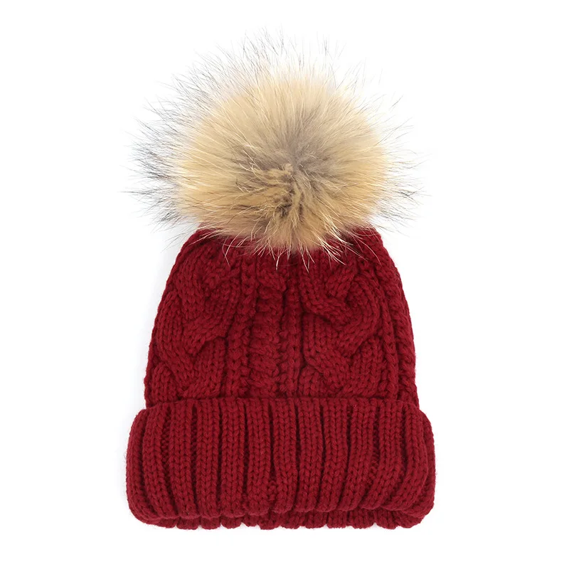 Wholesale & Retail 2016 Winter Snow Caps Knitted Beanie Hat With Raccoon Fur Pom Poms For Women Men Hip Hop Skullies Cap
Wholesale & Retail 2016 Winter Snow Caps Knitted Beanie Hat With Raccoon Fur Pom Poms For Women Men Hip Hop Skullies Cap