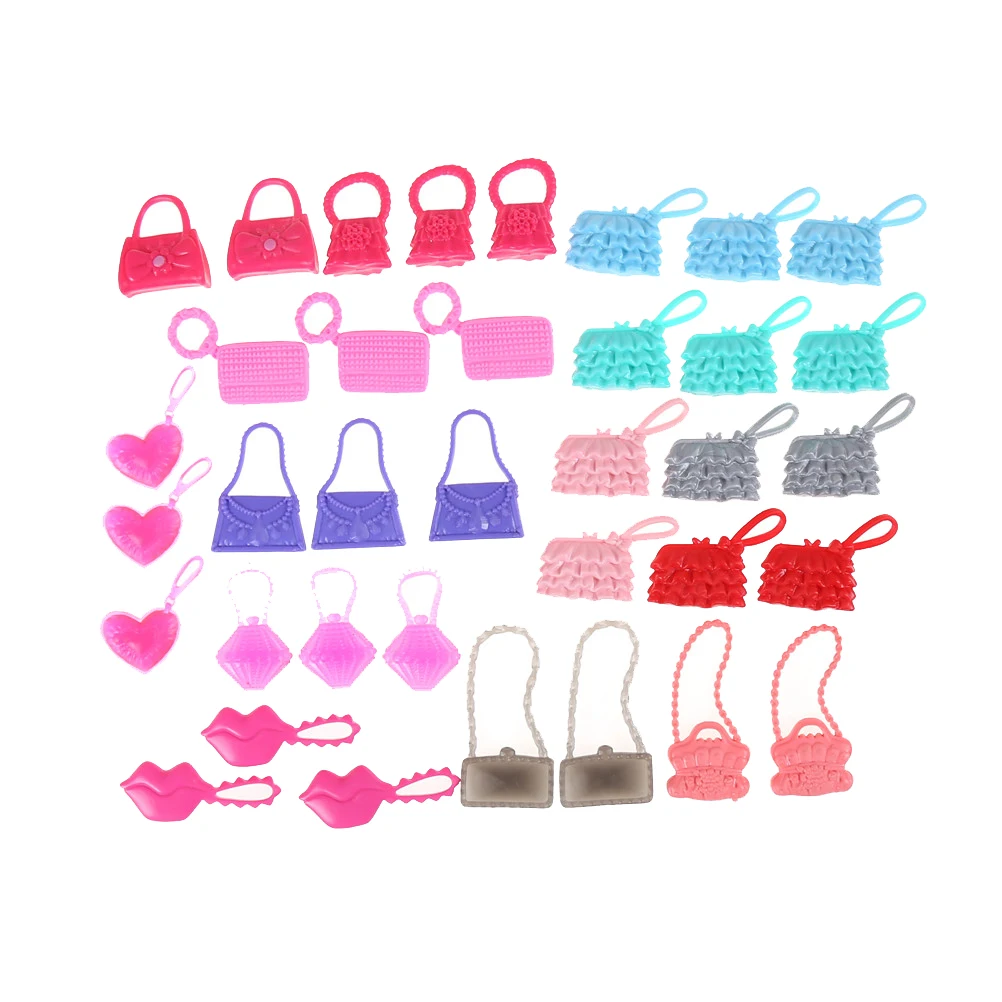 10 PCS Mix Styles Colorized Fashion Morden Doll Bags For Doll Accessories Toy Birthday Xmas Gift Cute Dolls Accessories
10 PCS Mix Styles Colorized Fashion Morden Doll Bags For Doll Accessories Toy Birthday Xmas Gift Cute Dolls Accessories