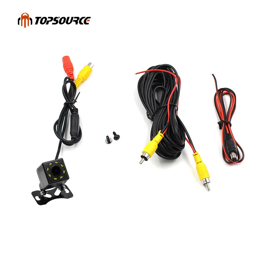 TOPSOURCE Rear View Camera Mini Waterproof Black Car Parking Assistance Reversing Backup Camera HD CCD Wire 8 led With Track
TOPSOURCE Rear View Camera Mini Waterproof Black Car Parking Assistance Reversing Backup Camera HD CCD Wire 8 led With Track