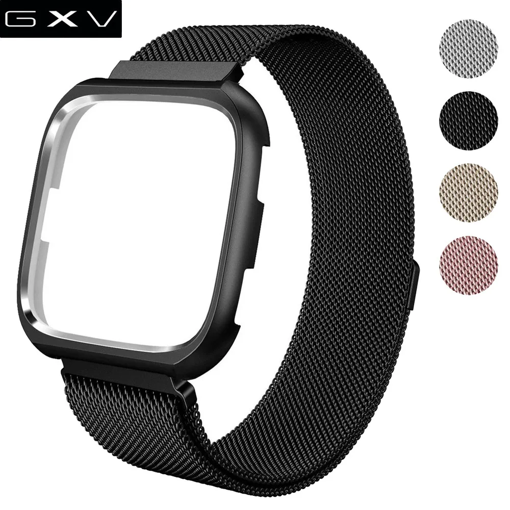 GXV Milanese Mesh Loop металлический сменный Браслет из нержавеющей стали с магнитной