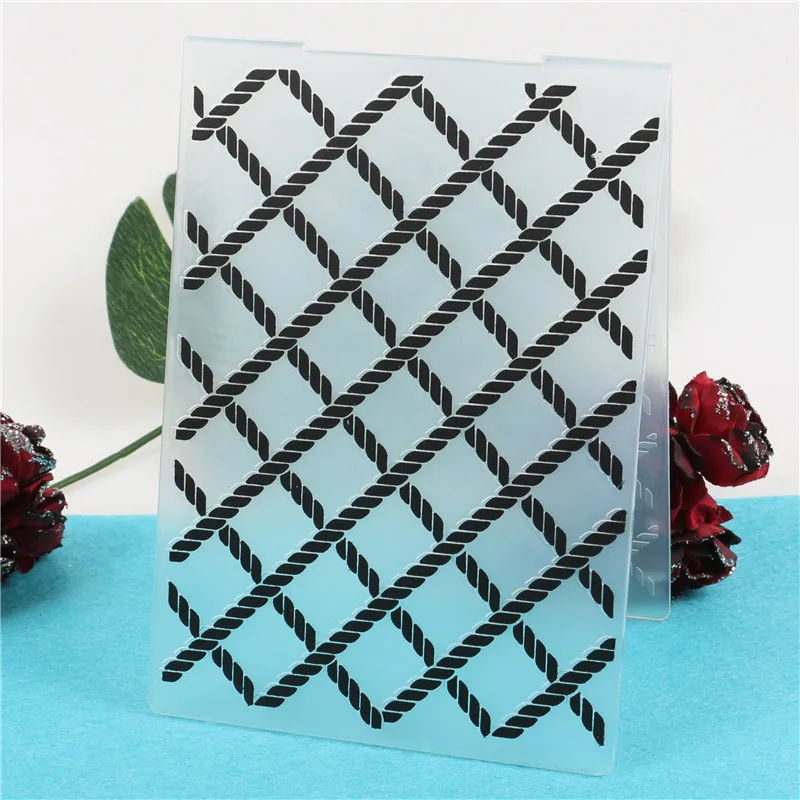Lattice Plastic Embossing Folder Template For Scrapbooking Photo Album Paper Card Background Decoration
Lattice Plastic Embossing Folder Template For Scrapbooking Photo Album Paper Card Background Decoration
