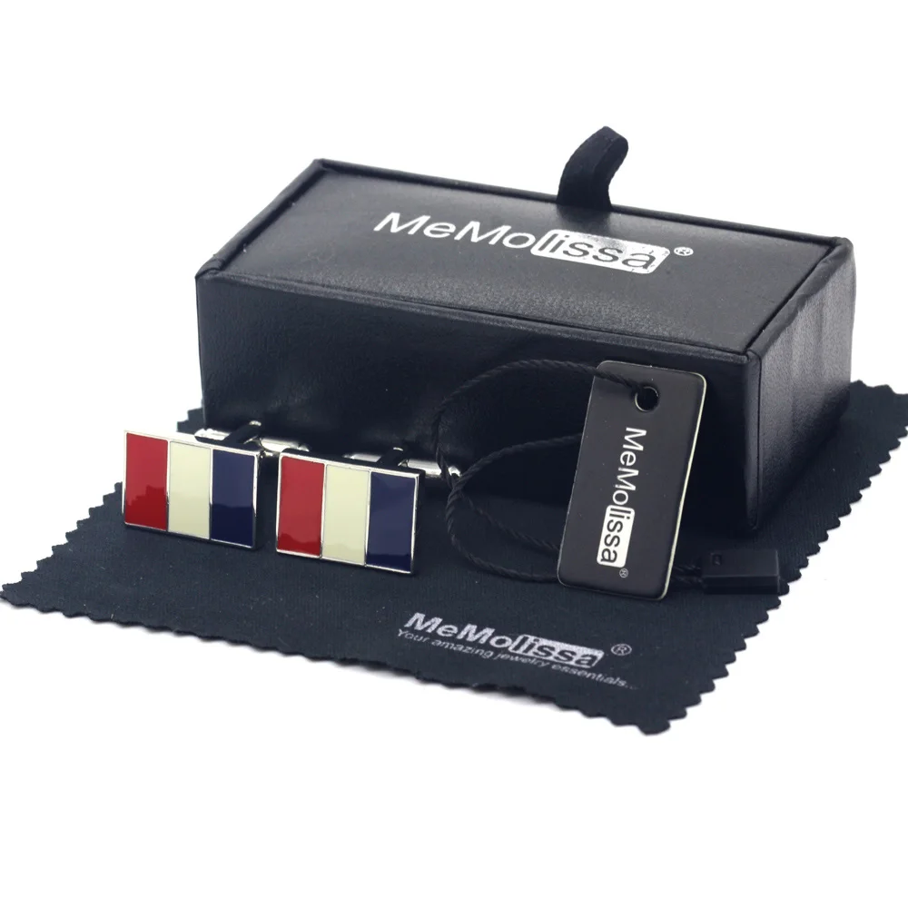 MeMolissa Display Box Cufflinks Ethnic Cufflinks French Flag Design Cufflinks Red & White & Blue Stripes Free Tag & Wipe Cloth
MeMolissa Display Box Cufflinks Ethnic Cufflinks French Flag Design Cufflinks Red & White & Blue Stripes Free Tag & Wipe Cloth