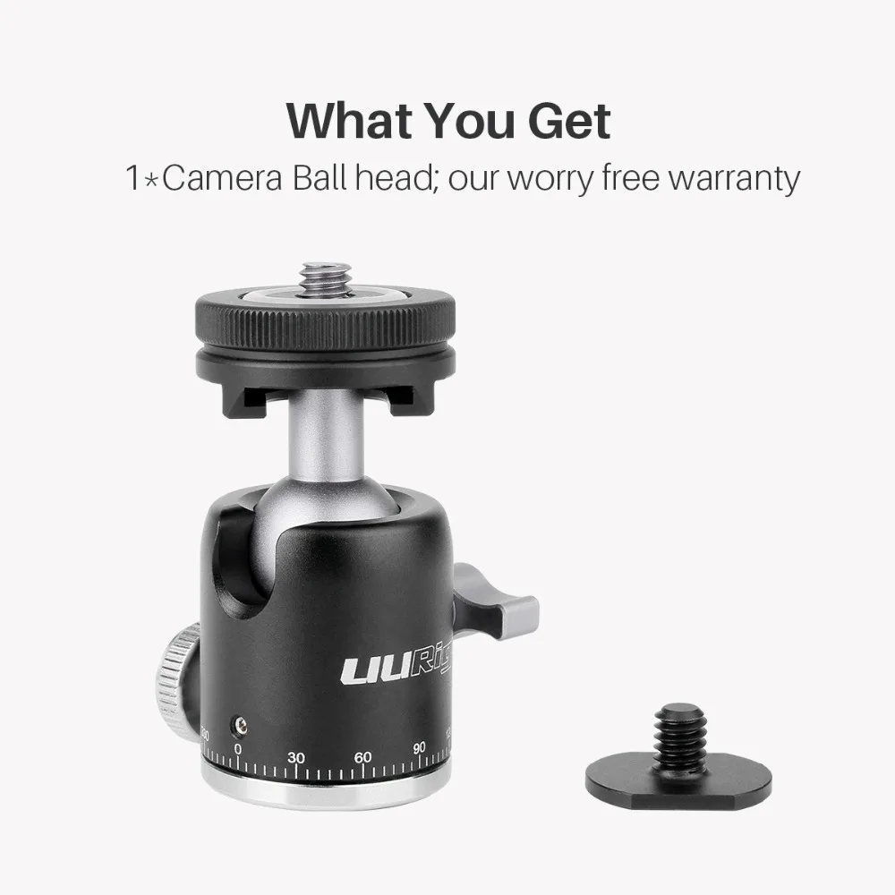 Ulanzi UURig R001 Cold Shoe Ball Head 1/4'' Tripod Mount 2 in 1 Gimbal Accessory 360 Panoramic Ballhead for DSLR Camera
Ulanzi UURig R001 Cold Shoe Ball Head 1/4'' Tripod Mount 2 in 1 Gimbal Accessory 360 Panoramic Ballhead for DSLR Camera