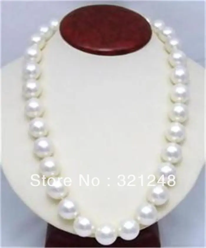 Free shipping new fashion diy 14mm white shell simulated-pearl round beads necklace for women high quality jewelry 23inch GE4557
Free shipping new fashion diy 14mm white shell simulated-pearl round beads necklace for women high quality jewelry 23inch GE4557