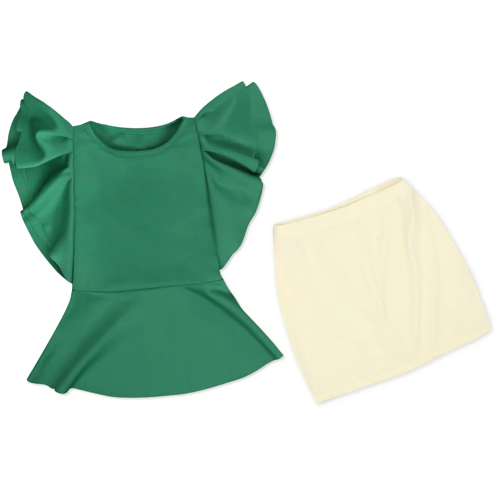 2019 Women Two Piece Outfit Summer Butterfly Sleeve Irregular Top And Bandage Mini Skirts Elegant Suit 2 Piece Matching Set
2019 Women Two Piece Outfit Summer Butterfly Sleeve Irregular Top And Bandage Mini Skirts Elegant Suit 2 Piece Matching Set