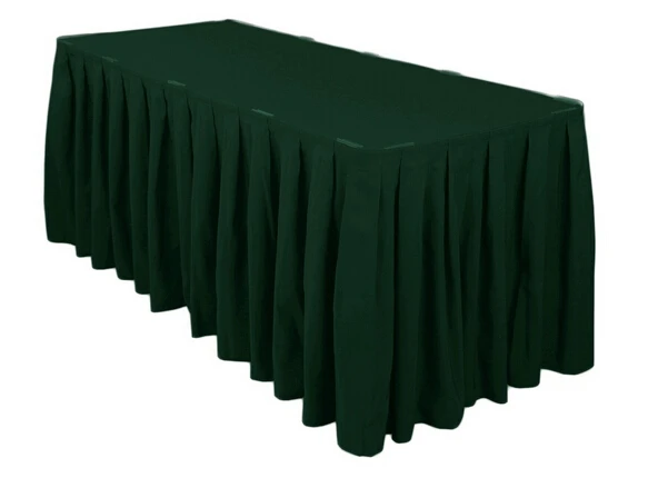 HK DHL Event Party Wedding 14 ft./420cm Accordion Pleat Polyester Rectangular Table Skirt Hunter Green, 5/Pack
HK DHL Event Party Wedding 14 ft./420cm Accordion Pleat Polyester Rectangular Table Skirt Hunter Green, 5/Pack