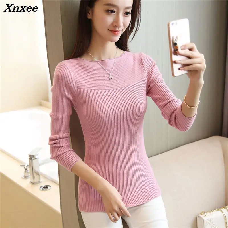 Xnxee 2018 women fashion sweater new autumn color stretch slim women's knitwear collar shirt Xnxee
Xnxee 2018 women fashion sweater new autumn color stretch slim women's knitwear collar shirt Xnxee