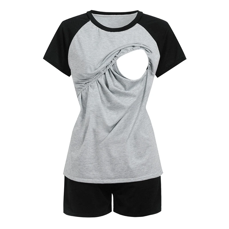 New Summer Maternity Cotton Pajamas Suit Short Sleeve Big Breastfeeding Hospital Nursing Sleepwear Set Lactation Stetch Clothes
New Summer Maternity Cotton Pajamas Suit Short Sleeve Big Breastfeeding Hospital Nursing Sleepwear Set Lactation Stetch Clothes