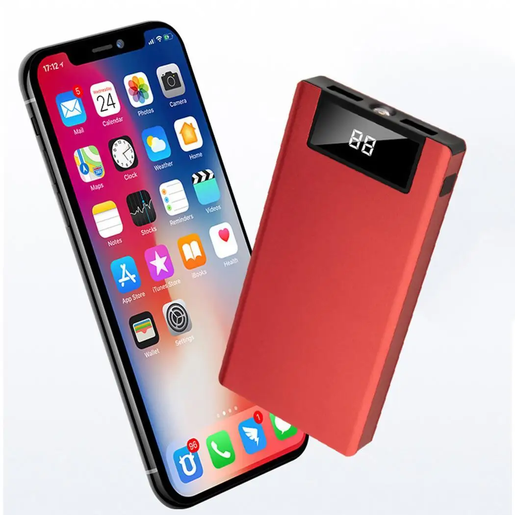 Портативное зарядное устройство 20000 мАч Внешний аккумулятор для Xiaomi iPhone Huawei