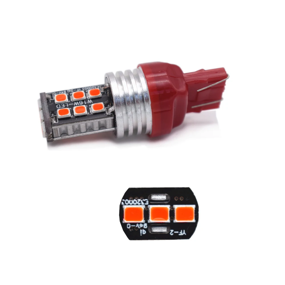 4PCS Canbus T20 7443 W21 5W 2835 15 SMD Brake Lights Car Turn Signal Parking Bulb Red DC 12V
4PCS Canbus T20 7443 W21 5W 2835 15 SMD Brake Lights Car Turn Signal Parking Bulb Red DC 12V