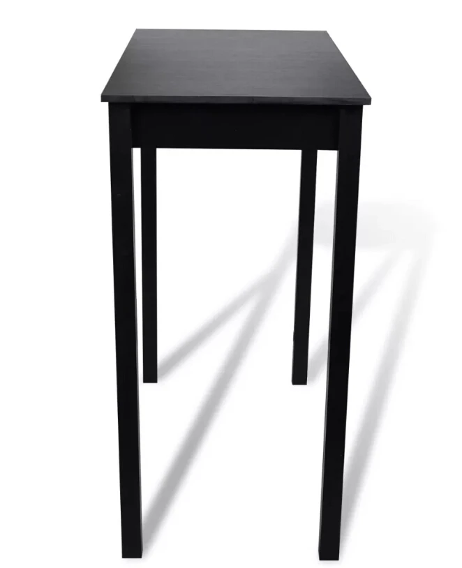 VidaXL черный 1 барный стол и 2 табуретки кухонный набор современная элегантная