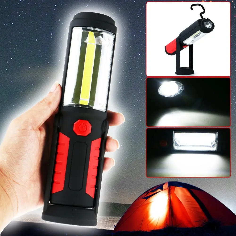 Powerful led Flashlight COB LED WorkLight Inspection LampHand Tool Garage Flashlight Torch Magnetic for Home Camping Traveling
Powerful led Flashlight COB LED WorkLight Inspection LampHand Tool Garage Flashlight Torch Magnetic for Home Camping Traveling
