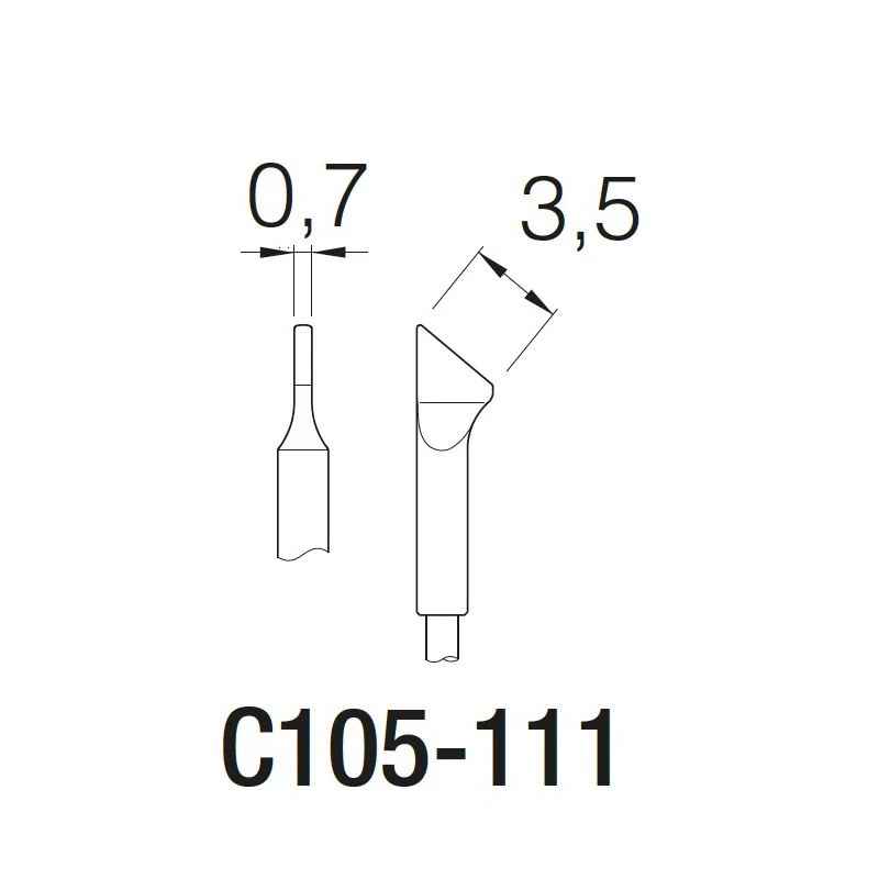 JBC C105-111 C105-112 C105-120 C105-211 Soldering tip for NASE-2B soldering station
JBC C105-111 C105-112 C105-120 C105-211 Soldering tip for NASE-2B soldering station