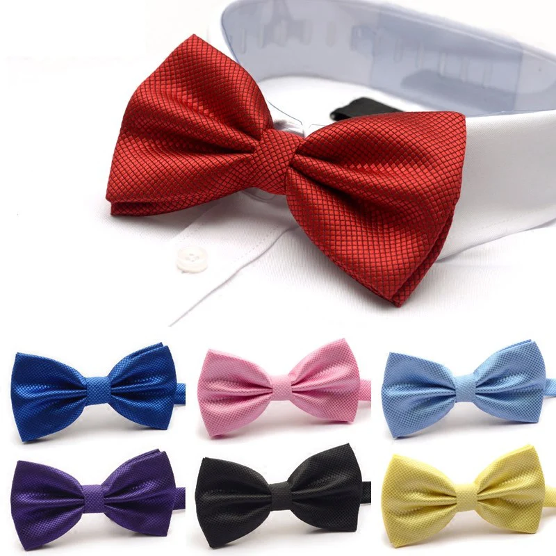 New Solid Fashion Bowties Groom Men Colourful Plaid Cravat gravata Male Marriage Butterfly Wedding Bow ties
New Solid Fashion Bowties Groom Men Colourful Plaid Cravat gravata Male Marriage Butterfly Wedding Bow ties