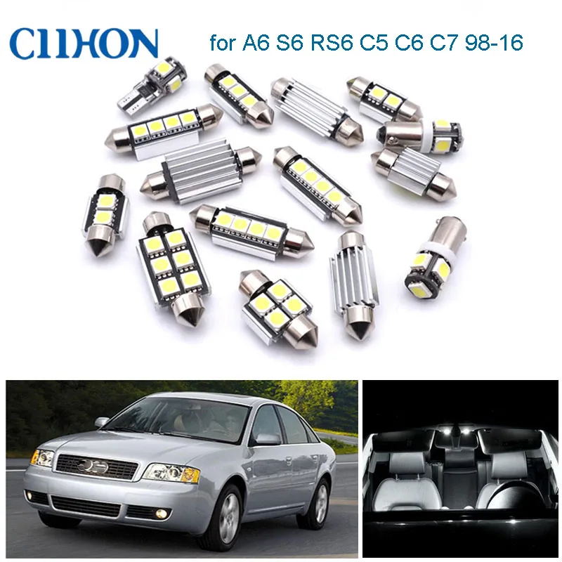 12xLED Bulbs Car Interio Lights for Audi A6 S6 RS6 C5 C6 C7 1998-2016 ,Canbus Auto Dome Reading Lights Spare LEDs White Ciihon
12xLED Bulbs Car Interio Lights for Audi A6 S6 RS6 C5 C6 C7 1998-2016 ,Canbus Auto Dome Reading Lights Spare LEDs White Ciihon