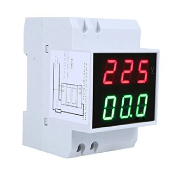 Digital Din-Rail LED Voltage Ammeter Current Meter Voltmeter AC80-300V 0.2-99.9Dual Display |