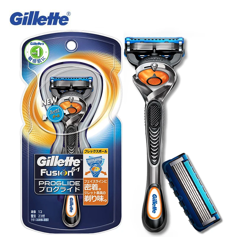 Прямая бритва Gillette Fusion Мужская с флексболом 5 слоев ультратонкое эластичное
