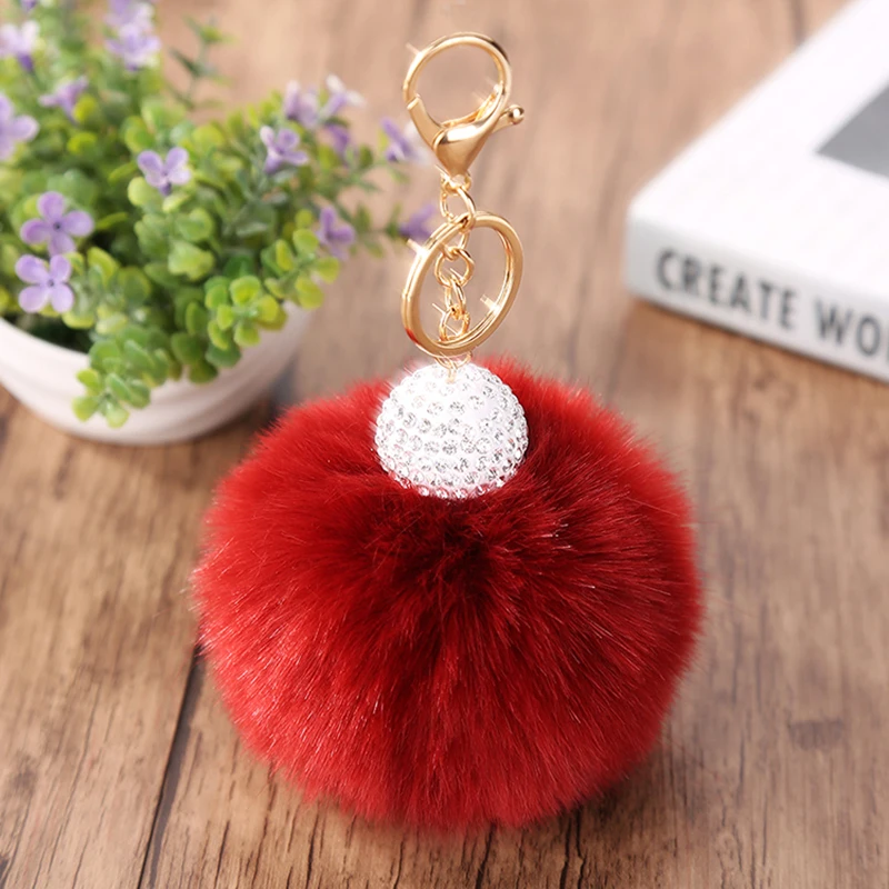 Porte Clef Pompom 15 Colors 10CM Fox Fur Ball Keychain For Bag Plush Car Key Ring Car Key Pendant With Shambhala Beads
Porte Clef Pompom 15 Colors 10CM Fox Fur Ball Keychain For Bag Plush Car Key Ring Car Key Pendant With Shambhala Beads