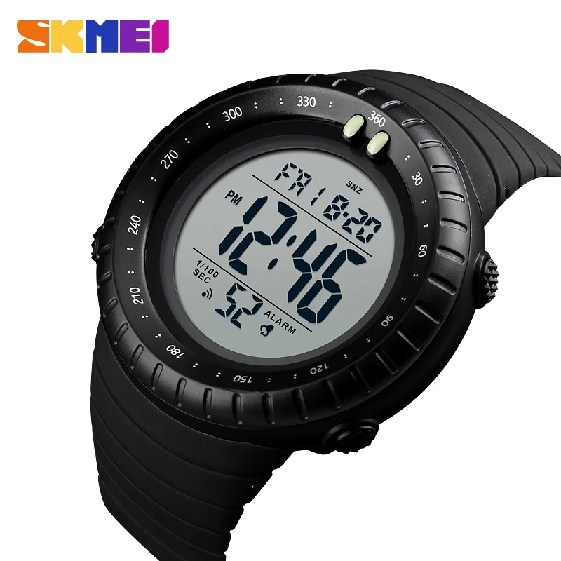 SKMEI мужские спортивные часы светодиодные цифровые водонепроницаемые наручные с