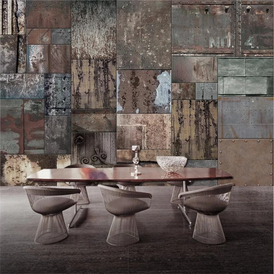 beibehang papel de parede Custom wallpaper 3d mural retro metal background wall living room bedroom restaurant coffee wallpaper
beibehang papel de parede Custom wallpaper 3d mural retro metal background wall living room bedroom restaurant coffee wallpaper