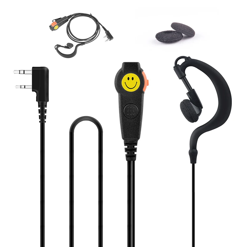 baofeng walkie talkie earpiece One-Wired Ear Hanger G-Loop Ear Bar WITH Mic & Double PTT Headset 2-pin K plug for Two way radio
baofeng walkie talkie earpiece One-Wired Ear Hanger G-Loop Ear Bar WITH Mic & Double PTT Headset 2-pin K plug for Two way radio