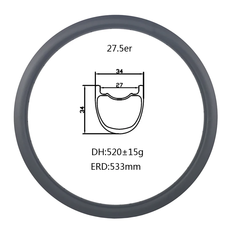 27.5er MTB DH tubeless hookless carbon rim 27.5er all mountain down hill mountain bike rim
27.5er MTB DH tubeless hookless carbon rim 27.5er all mountain down hill mountain bike rim