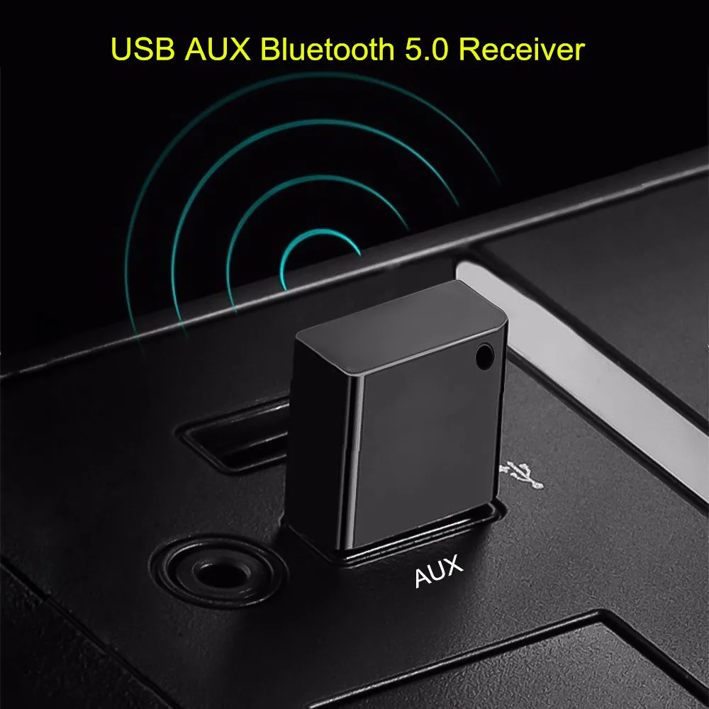 USB AUX Bluetooth 5 0 автомобильный комплект беспроводной Аудиоприемник адаптер для