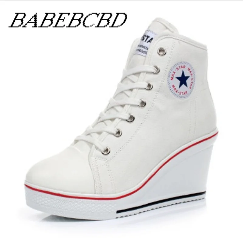 Star Women Shoes Platform 2019 Hidden Wedge Boots Shoes For Women High Heel Top Canvas Shoes Casual Shoes Ladies All Size 35-43
Star Women Shoes Platform 2019 Hidden Wedge Boots Shoes For Women High Heel Top Canvas Shoes Casual Shoes Ladies All Size 35-43