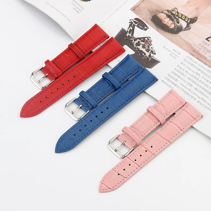Leather Watches Band Strap 12-26mm 16mm 18mm 19mm 20mm 22mm Brown Pink White Green Black Blue Woman Man Watchbands Watch Belts
Leather Watches Band Strap 12-26mm 16mm 18mm 19mm 20mm 22mm Brown Pink White Green Black Blue Woman Man Watchbands Watch Belts