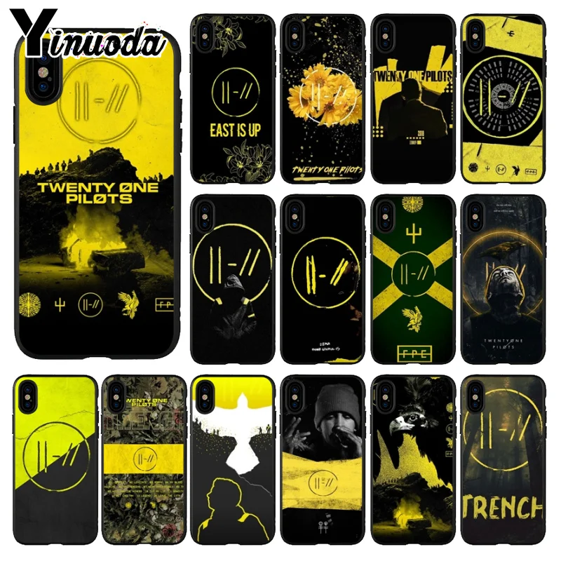 Yinuoda Twenty One Pilots 21 черный мягкий силиконовый чехол для телефона из ТПУ Apple iPhone 8 7 6 6S