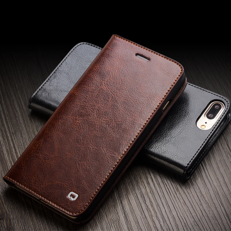 QIALINO 2016 Case for iPhone 7 Genuine Leather Flip Wallet Ultra Thin Cover for iPhone 7 plus fashion pure handmade case 4.7/5.5
QIALINO 2016 Case for iPhone 7 Genuine Leather Flip Wallet Ultra Thin Cover for iPhone 7 plus fashion pure handmade case 4.7/5.5