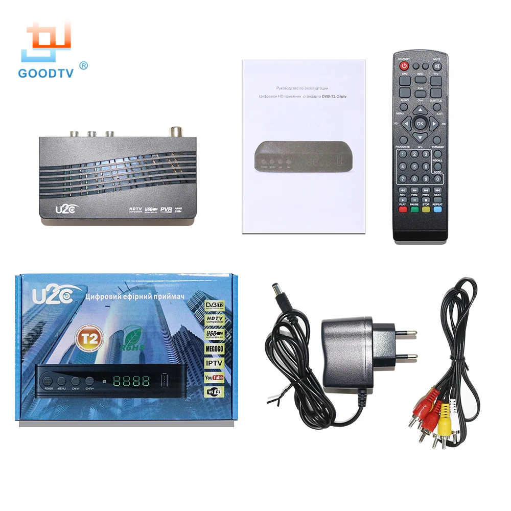 U2C DVB-T Smart TV Box HDMI DVB-T2 T2 STB H.264 HD TV Digital Terrestrial Receiver DVB T/T2 Set-top Boxes Free Tv Russia
U2C DVB-T Smart TV Box HDMI DVB-T2 T2 STB H.264 HD TV Digital Terrestrial Receiver DVB T/T2 Set-top Boxes Free Tv Russia