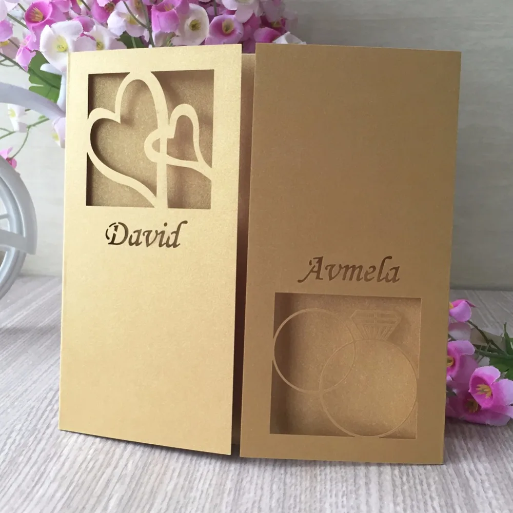 50Pcs/Lot Delicate Carved Pattern Invitation Card Event&Party Supplies Romantic Wedding Decoration Card
50Pcs/Lot Delicate Carved Pattern Invitation Card Event&Party Supplies Romantic Wedding Decoration Card