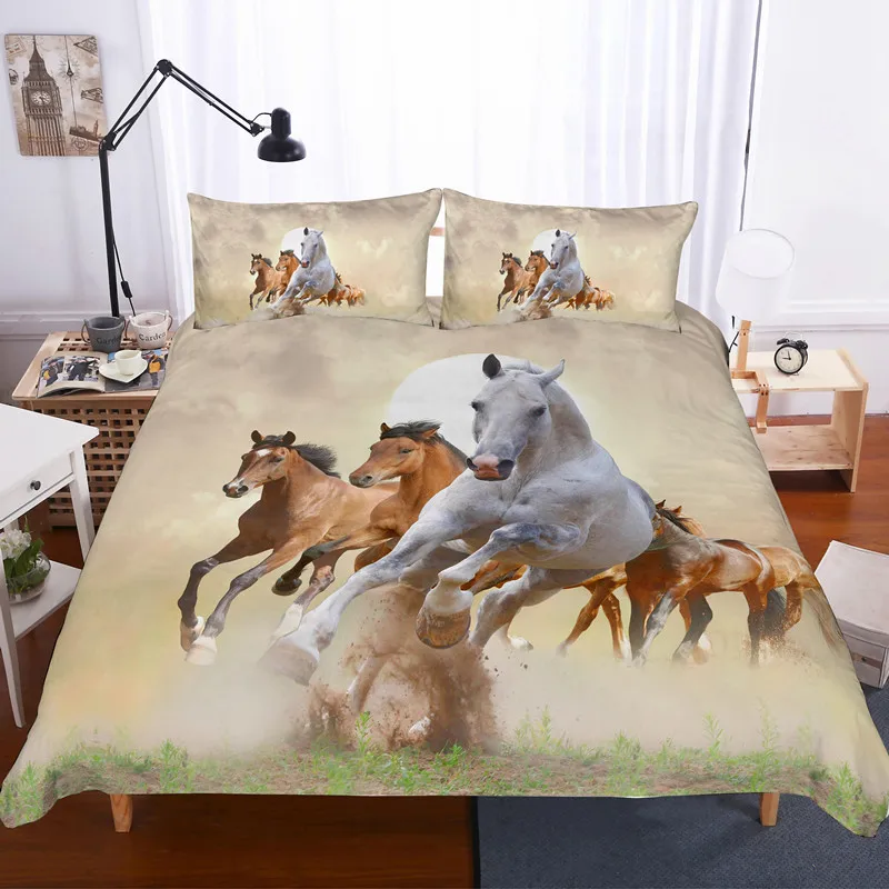 luxury 3D Horse Print bedding sets Designer 2-3pcs bed linen Duvet cover King Size Bed Sheet Pillowcases
luxury 3D Horse Print bedding sets Designer 2-3pcs bed linen Duvet cover King Size Bed Sheet Pillowcases