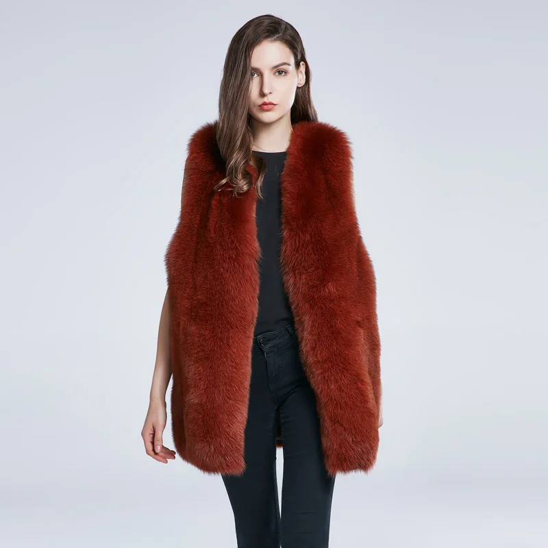 Real Natural Fox Fur Coat Women's Vest Winter and Autumn Whole Skin Warm Coat 2020 New Fox Fur Stitching Vest ZHM-75C
Real Natural Fox Fur Coat Women's Vest Winter and Autumn Whole Skin Warm Coat 2020 New Fox Fur Stitching Vest ZHM-75C