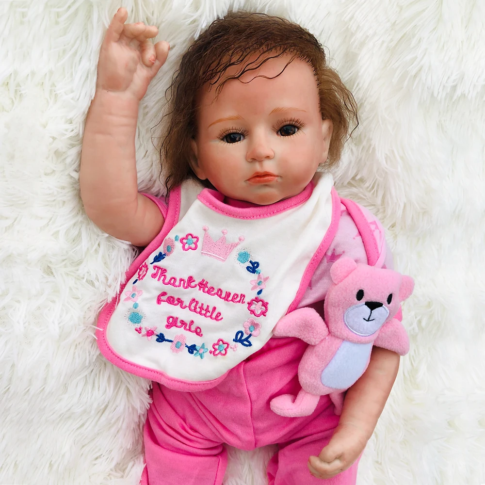 Новая игрушка для девочек, Реалистичная кукла bebes Reborn Babies, 18 дюймов, маленькая силиконовая очень милая ткань для новорожденных, куклы для дев...
Новая игрушка для девочек, Реалистичная кукла bebes Reborn Babies, 18 дюймов, маленькая силиконовая очень милая ткань для новорожденных, куклы для дев...