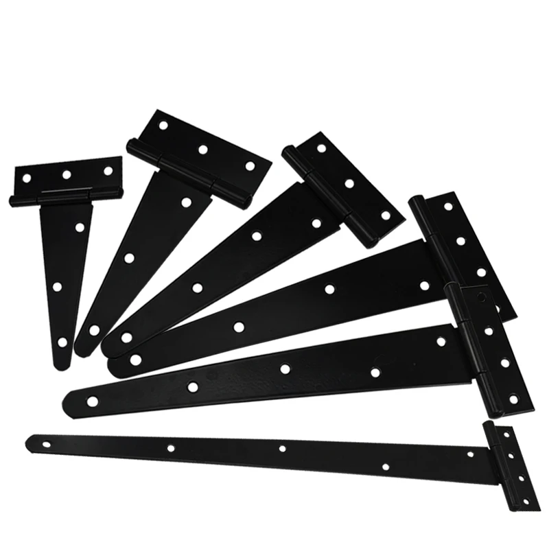 Heavy duty Black Barn Door T Hinge Large Wood Door Hinges Fence Big Box Decoration Load-bearing furniture Door Hinges
Heavy duty Black Barn Door T Hinge Large Wood Door Hinges Fence Big Box Decoration Load-bearing furniture Door Hinges