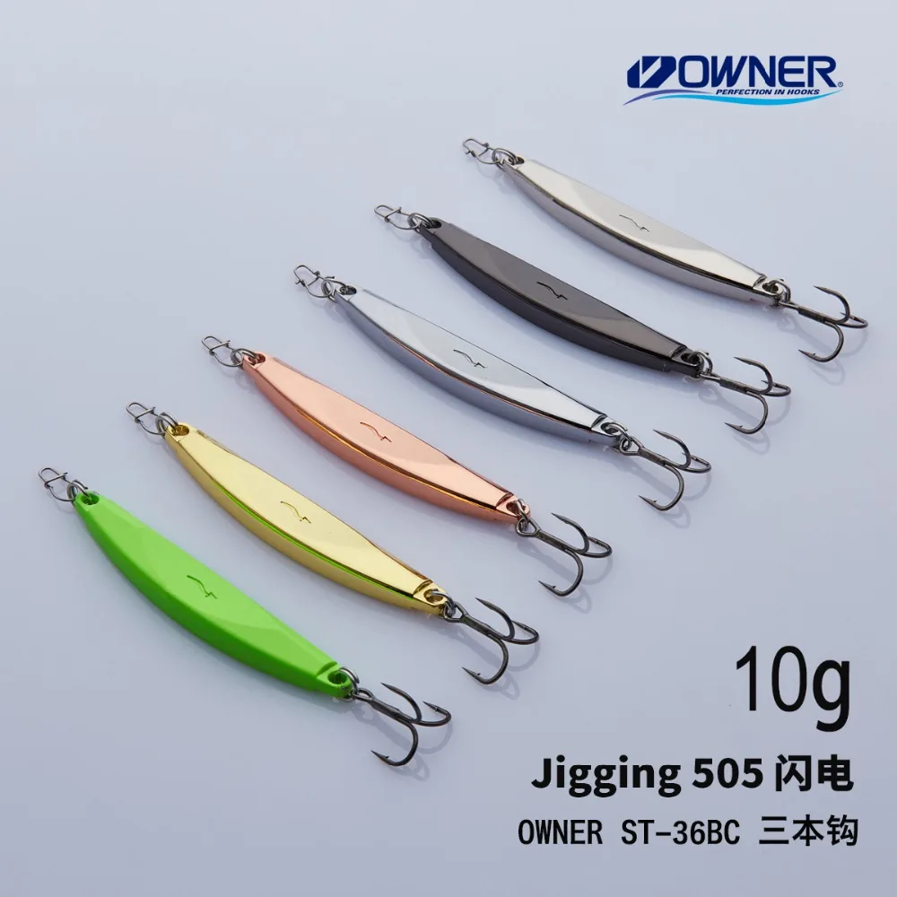 YAPADA Jigging 505 lightning 10g/15g strengthen Treble Hook 59-64mm Multicolor Metal Zinc alloy Spoon Fishing Lures
YAPADA Jigging 505 lightning 10g/15g strengthen Treble Hook 59-64mm Multicolor Metal Zinc alloy Spoon Fishing Lures